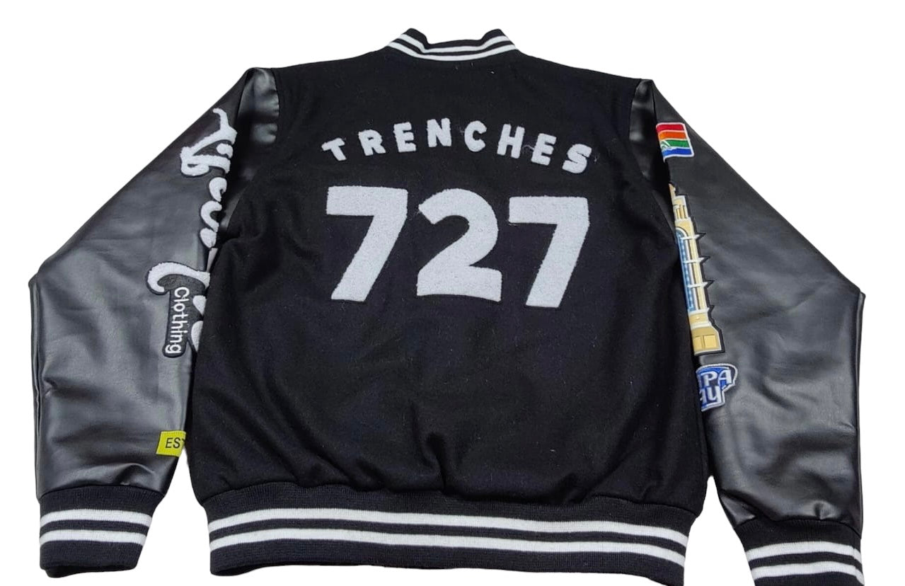 Black & White Men's Lifestyle Letterman