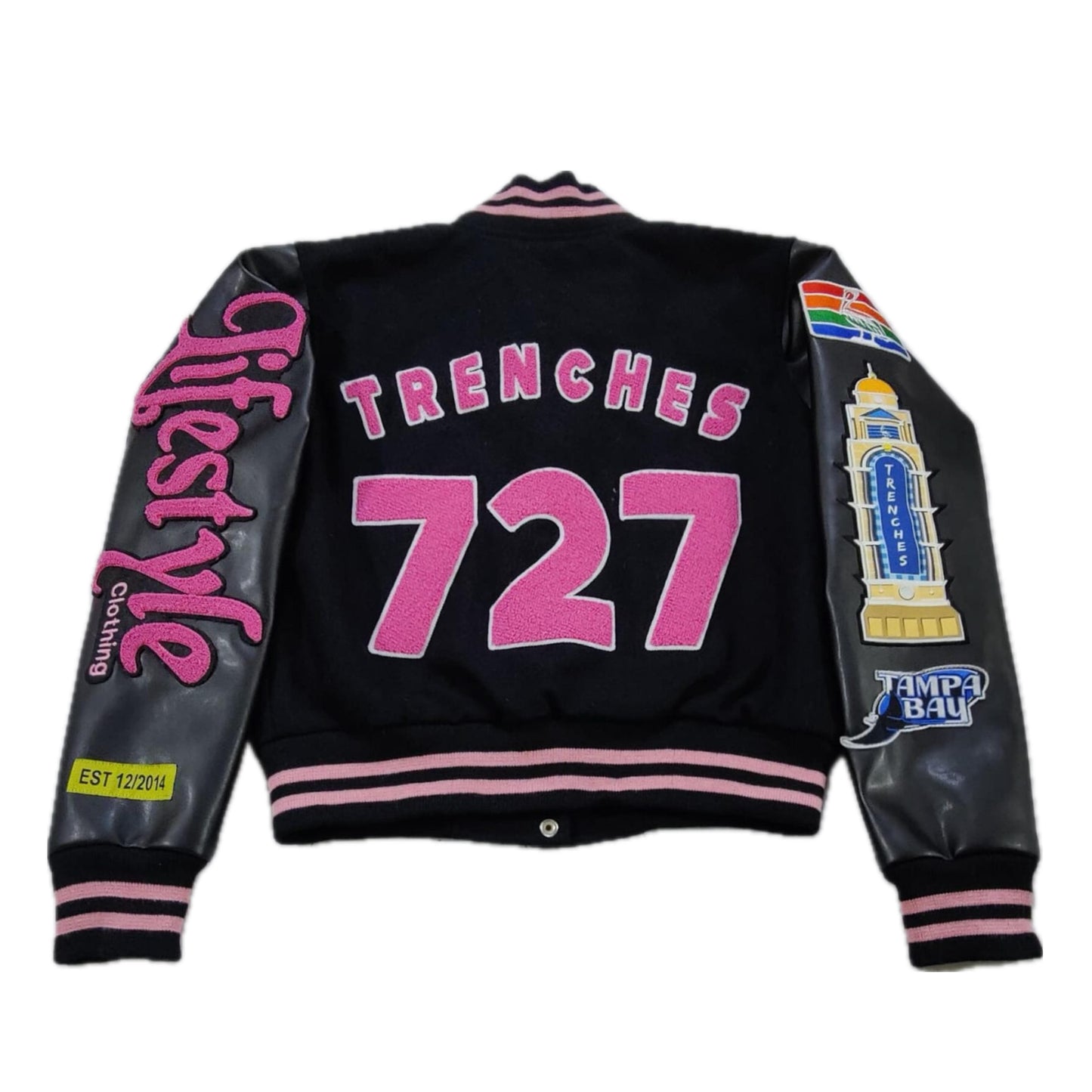 Pink Crop Women's Lifestyle Letterman