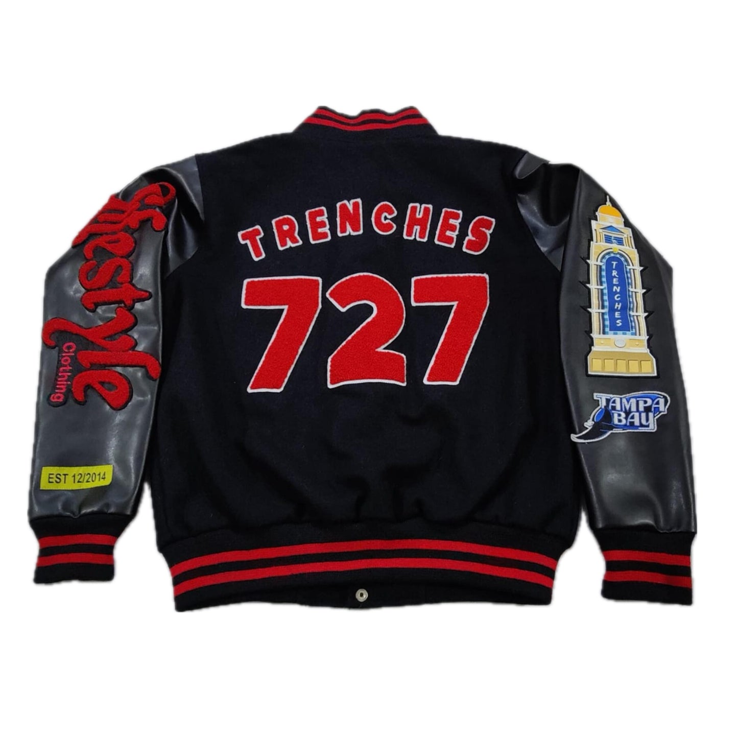 Red Men's Lifestyle Letterman