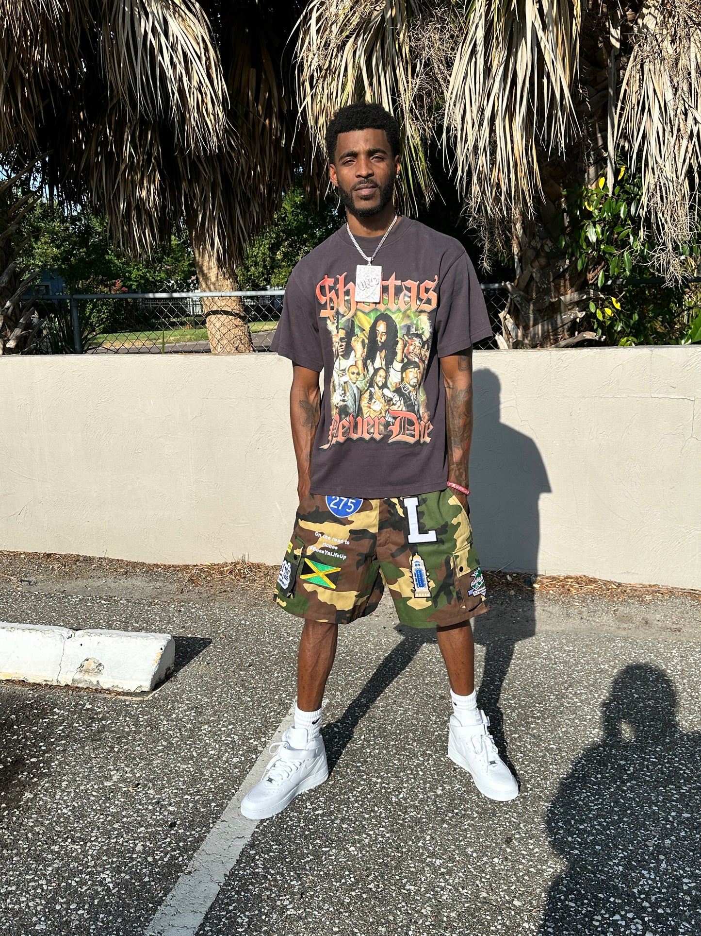 Shottas Oversized T Shirt Black