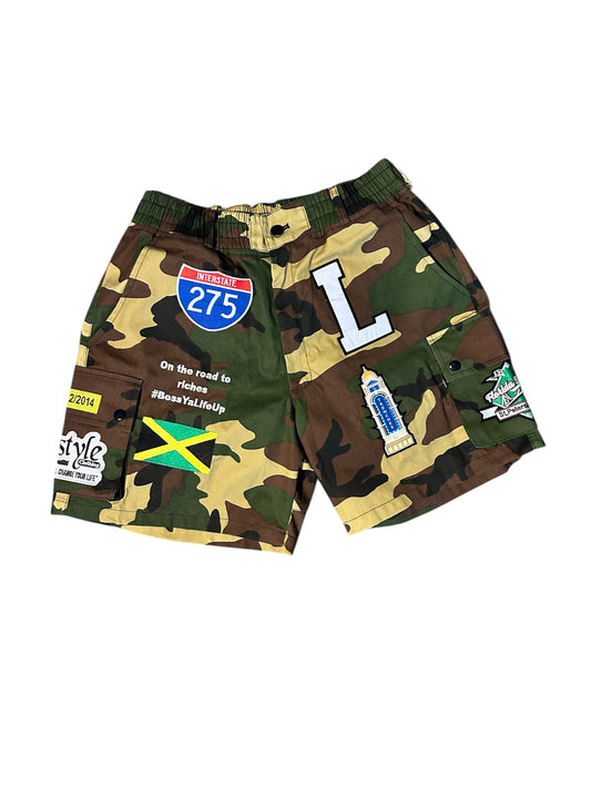 Patchwork Camo Cargos