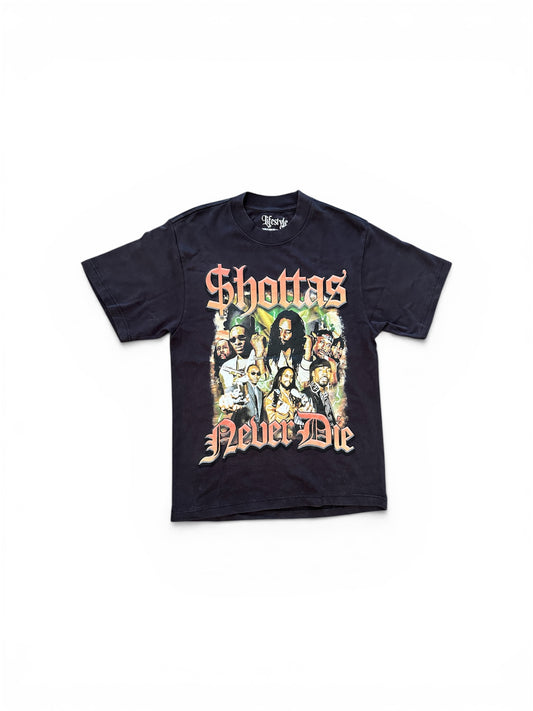 Shottas Oversized T Shirt Black